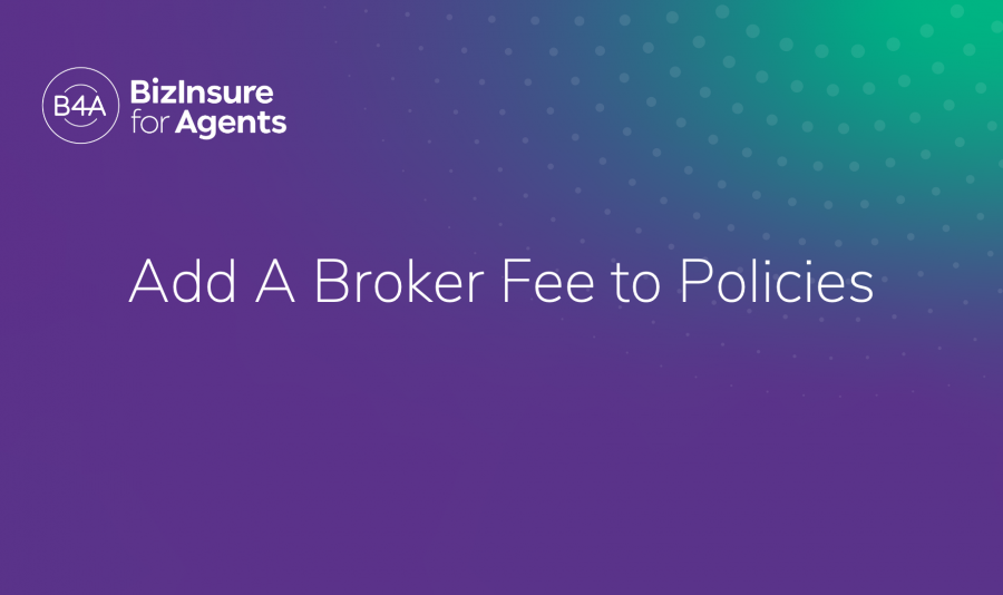 add a broker fee policies