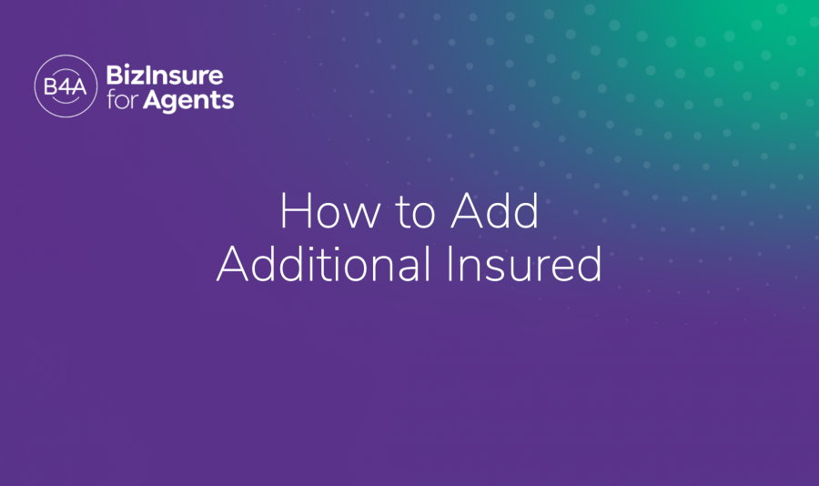 how to add additional insured