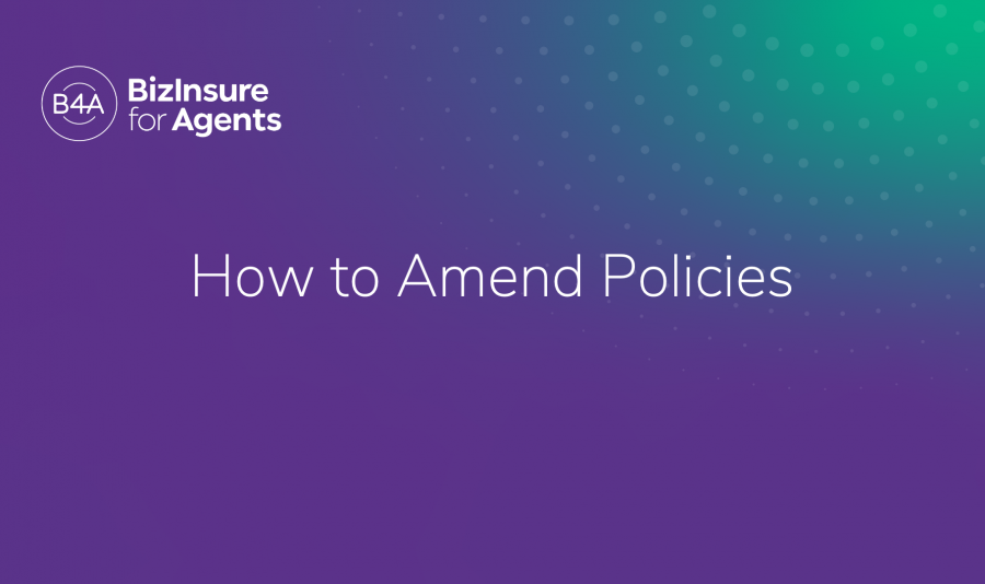 how to amend policies