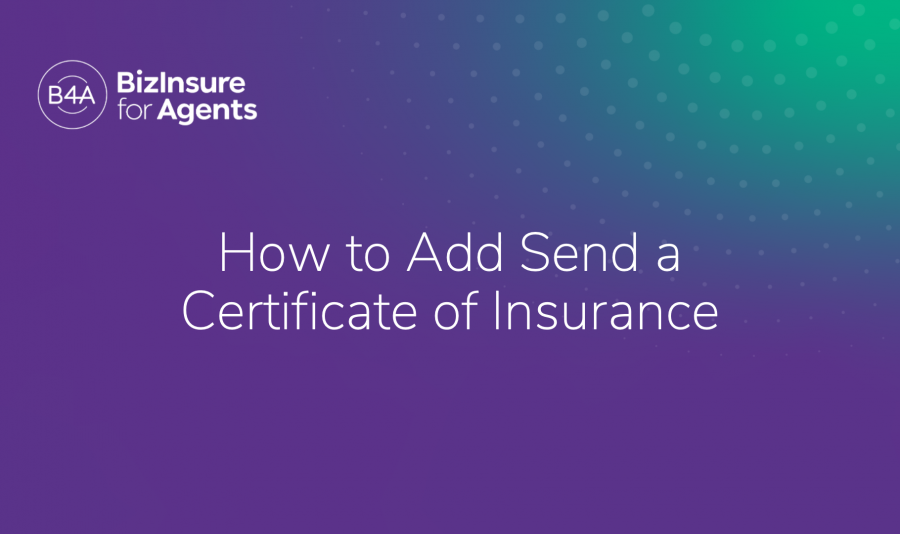 how to send a certificate of insurance
